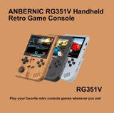 ANBERNIC New RG351V Retro Games Built-in 16G RK3326 Open Source 3.5 INCH 640*480 handheld game console Emulator For PS1 kid Gift