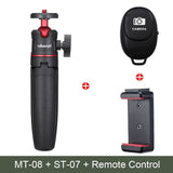Ulanzi MT-08 Foldable Mini Tripod Mount 1/4&#39;&#39; Tripod Monopod Hand Grip Universal for DSLR Android iPhone Smartphone