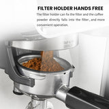 HiBREW Barista Pro 19Bar Conical Burr Grinder Bean to Coffee Machine Commercial Espresso Maker for Home Cafe Hotel Restaurant