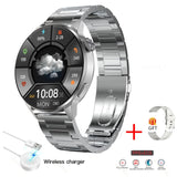 New 390*390 HD Screen NFC Smart Watch Men Bluetooth Call Sport GPS Track Watch Custom Dial Heart Rate ECG PPG Smartwatch For Men