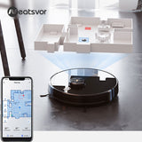 Robot Vacuum Cleaner NEATSVOR X600 Pro Laser Navigation  6000PA Strong Suction Map Management  Sweep Floor and Wipe Floor in One