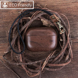 New earpods case for apple airpod case box voor airpods pro case solid wood shell case Portable shell for airpod accessories