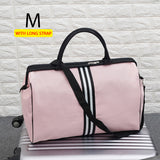 Korean Version Overnight Weekend Traveling Bag Strip Handbag Big Travel Bag Luggage Men&#39;s Foldable Duffle Bags 2022 New XA637ZC