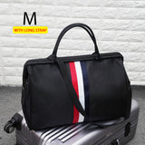 Korean Version Overnight Weekend Traveling Bag Strip Handbag Big Travel Bag Luggage Men&#39;s Foldable Duffle Bags 2022 New XA637ZC