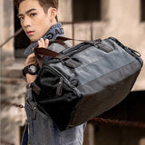 Black Men Travel Duffle Bags Waterproof PU Leather Handbags Shoulder Bag For Man Totes Large Capacity Hand Weekend Bag XA620ZC