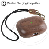 New earpods case for apple airpod case box voor airpods pro case solid wood shell case Portable shell for airpod accessories