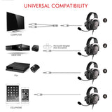 HAVIT Headset Gamer Wired PC USB 3.5mm XBOX / PS4 Headsets with 53MM Surround Sound &amp; HD Mic for Computer Laptop H2002d