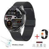 New 390*390 HD Screen NFC Smart Watch Men Bluetooth Call Sport GPS Track Watch Custom Dial Heart Rate ECG PPG Smartwatch For Men