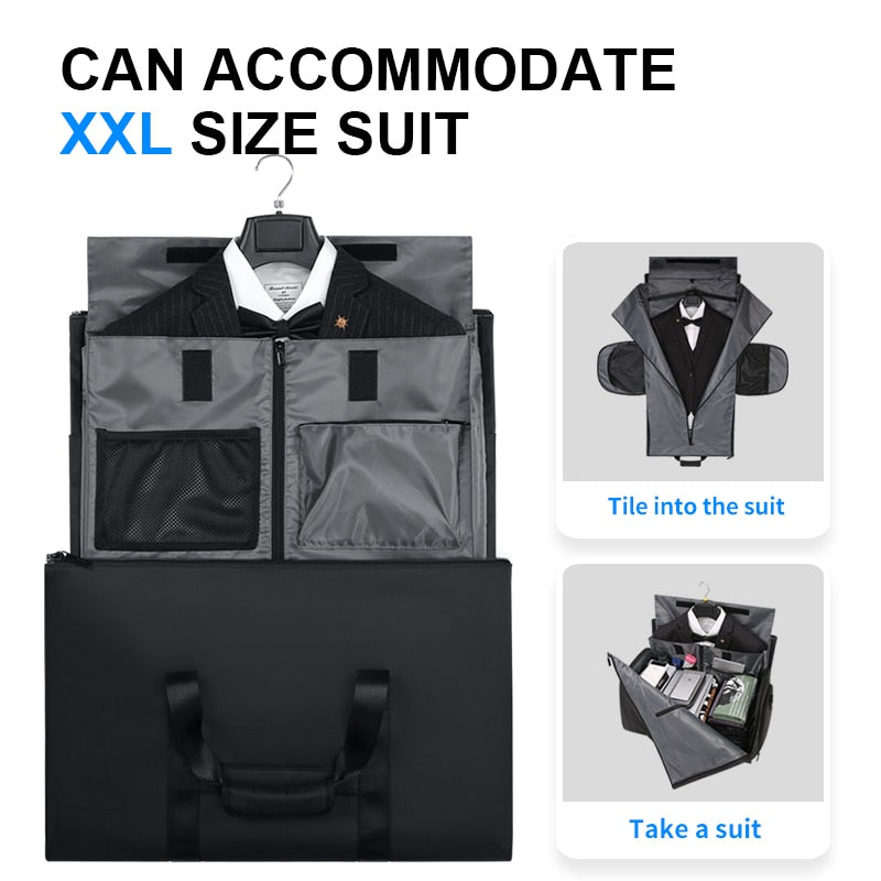 Rowe Men Travel Bag Multifunctional Waterproof Suit Storage Large Capacity Male Travel Outdoor Duffel Bag With Shoe Compartment