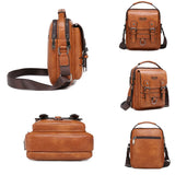 JEEP BULUO Multi-function Business Handbags Men New Man&#39;s Shoulder Bag Large Capacity Leather Messenger Bag Crossbody Big Brand