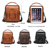 JEEP BULUO Multi-function Business Handbags Men New Man&#39;s Shoulder Bag Large Capacity Leather Messenger Bag Crossbody Big Brand