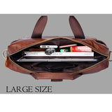 Men Genuine Leather Handbags Casual Leather Laptop Bags Male Business Travel Messenger Bags Men&#39;s Crossbody Shoulder Bag