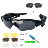 GutsyMan Fashion Sports Stereo Wireless Bluetooth 4.1 Headset Telephone Polarized Driving Sunglasses/mp3 Riding Eyes Glasses