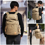 Top Quality Casual Men&#39;s Backpack Fashion Canvas Students School Shoulder Bag Laptop Rucksack Large Travel Backpacks korean
