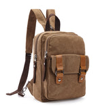 Scione New Chest Bag Pack Korean Style Canvas Backpack Shoulder Bags Female/Male Travel Backpack Small Bag Men&#39;s Backpack Pack