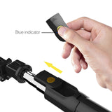 ELECTOP 3 in 1 Wireless Bluetooth Selfie Stick for iphone/Android Foldable Handheld Monopod Shutter Remote Extendable Tripod