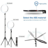 Zomei 18 inch LED Ring Light Dimmable Photographic Lighting Studio Video light 3200-5600K for phone Makeup Live Youtube portrait