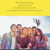 ELECTOP 3 in 1 Wireless Bluetooth Selfie Stick for iphone/Android Foldable Handheld Monopod Shutter Remote Extendable Tripod