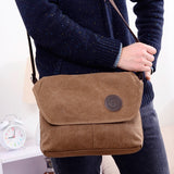 Men&#39;s Travel Crossbody Bag Canvas Men Messenger Bags Vintage Top-Handle Handbags Packets Casual Multifunction Tote Shoulder Bags