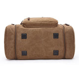 Large Capacity Men Hand Luggage Travel Duffle Bags Canvas Travel Bags Weekend Shoulder Bags Multifunctional Overnight Duffel Bag