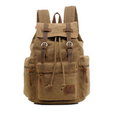 Scione Vintage Travel Backpacks Men Fashion Canvas School Laptop Drawstring Bagpack Large Capacity Retro Teenager Shoulder Bags