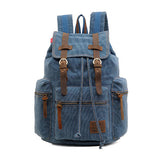 Scione Vintage Travel Backpacks Men Fashion Canvas School Laptop Drawstring Bagpack Large Capacity Retro Teenager Shoulder Bags