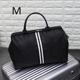 Korean Version Overnight Weekend Traveling Bag Strip Handbag Big Travel Bag Luggage Men&#39;s Foldable Duffle Bags 2022 New XA637ZC