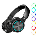 AIRAUX ER1 Bluetooth-compatible Wireless Headphones HiFi Stereo Music Headset RGB HD Call TF Card Earphone