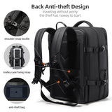Fenruien Backpack Men 17.3 Inch Laptop Backpacks Expandable USB Charging Large Capacity Travel Backpacking With Waterproof Bag