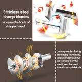 3200W Electric Meat Grinders Stainless Steel Grinder Sausage Stuffer Powerful Electric Meat Mincer Home Kitchen Food Processor