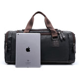 2021 Casual Travel Duffel Bag PU Leather Men Handbags Big Large Capacity Travel Bags Black Mens Messenger Bag Tote