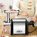 3200W Electric Meat Grinders Stainless Steel Grinder Sausage Stuffer Powerful Electric Meat Mincer Home Kitchen Food Processor