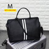 Korean Version Overnight Weekend Traveling Bag Strip Handbag Big Travel Bag Luggage Men&#39;s Foldable Duffle Bags 2022 New XA637ZC