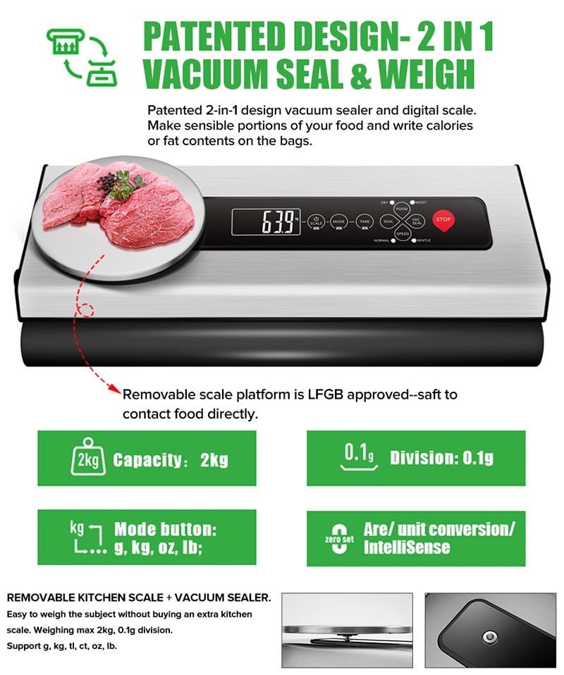 LAIMENG Vacuum Sealer Machine With Food Vacuum Bags Packaging For Vacuum Packer Packing For Sous Vide Vacuum Food Sealer S145