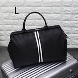 Korean Version Overnight Weekend Traveling Bag Strip Handbag Big Travel Bag Luggage Men&#39;s Foldable Duffle Bags 2022 New XA637ZC