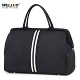 Korean Version Overnight Weekend Traveling Bag Strip Handbag Big Travel Bag Luggage Men&#39;s Foldable Duffle Bags 2022 New XA637ZC