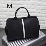 Korean Version Overnight Weekend Traveling Bag Strip Handbag Big Travel Bag Luggage Men&#39;s Foldable Duffle Bags 2022 New XA637ZC