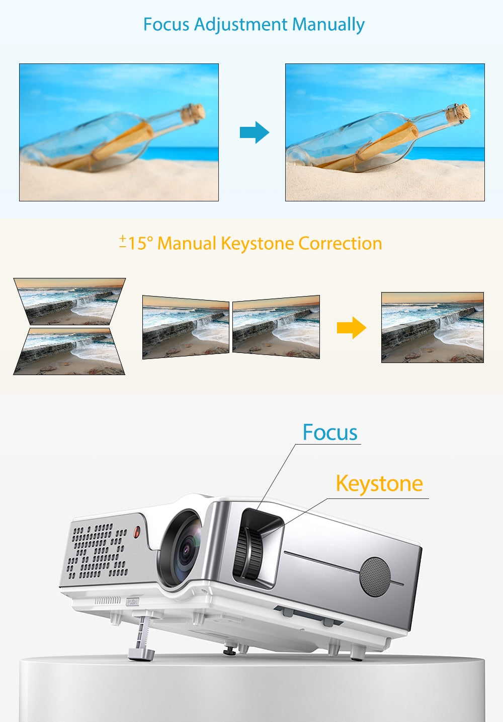 ThundeaL Full HD Native 1080P Projector TD96 TD96W Projetor LED Wireless WiFi Android Multi-Screen Beamer 3D Video HD Proyector