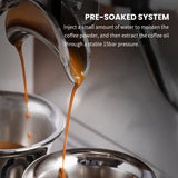 HiBREW Barista Pro 19Bar Conical Burr Grinder Bean to Coffee Machine Commercial Espresso Maker for Home Cafe Hotel Restaurant