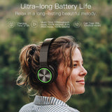 AIRAUX ER1 Bluetooth-compatible Wireless Headphones HiFi Stereo Music Headset RGB HD Call TF Card Earphone