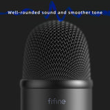 FIFINE USB Microphone for Recording/Streaming/Gaming,professional microphone for PC,Mic Headphone Output&amp;Volume Control-K678