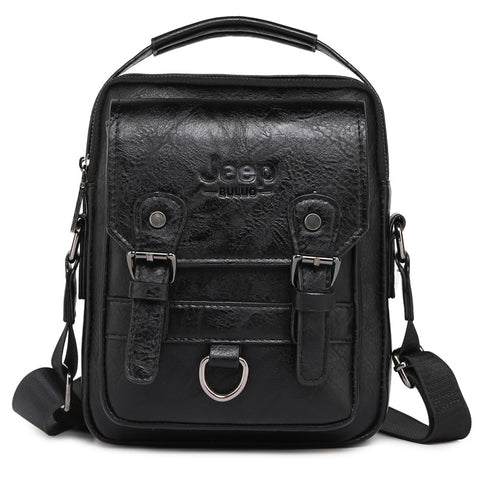 JEEP BULUO Multi-function Business Handbags Men New Man&#39;s Shoulder Bag Large Capacity Leather Messenger Bag Crossbody Big Brand