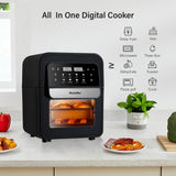 BioloMix Multifunctional 7L Air Fryer without oil electric oven, Dehydrator, Convection Oven, Touch Screen Presets Fry, Roast