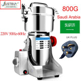 Big Capacity 800G 3000W Herb Grinder Coffee Machine Grain Spices Mill Medicine Wheat Mixer Dry Food Grinder