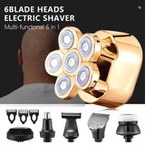 Multi Grooming Kit Digital Display Electric Shaver Hair Trimmer Beard Electric Razor Wet Dry Men Facial &amp; Body Shaving Machine