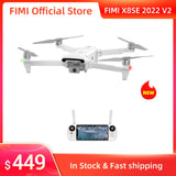 FIMI X8SE 2022 V2 Camera Drone 4K professional Quadcopter camera RC Helicopter 10KM FPV 3-axis Gimbal 4K Camera GPS RC Drone New