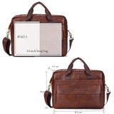 Men Genuine Leather Handbags Casual Leather Laptop Bags Male Business Travel Messenger Bags Men&#39;s Crossbody Shoulder Bag