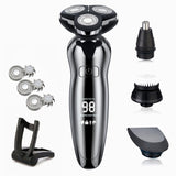 Electric Razor Electric Shaver Hair Cutting Shaving Machine for Men Clipper Beard Trimmer  Rotary Shaver 100% Water Proof
