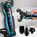 Electric Razor Electric Shaver Hair Cutting Shaving Machine for Men Clipper Beard Trimmer  Rotary Shaver 100% Water Proof