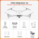 FIMI X8SE 2022 V2 Camera Drone 4K professional Quadcopter camera RC Helicopter 10KM FPV 3-axis Gimbal 4K Camera GPS RC Drone New